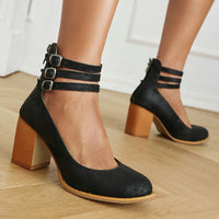 Kinsley | Women's Block Heel Ankle Strap Boots