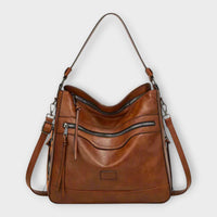 Olivia - Classic Retro Shoulder Bag Brown