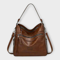 Olivia - Classic Retro Shoulder Bag Coffee Brown
