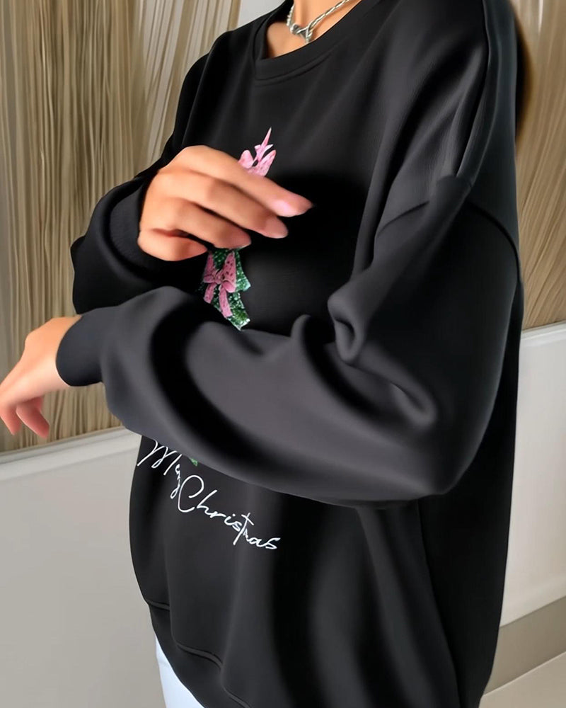 Millie - Round Neck Christmas Sweatshirt