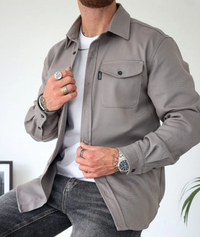 Lachlan | Men's Long Sleeve Collared Overshirt