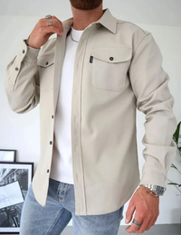 Lachlan | Men's Long Sleeve Collared Overshirt
