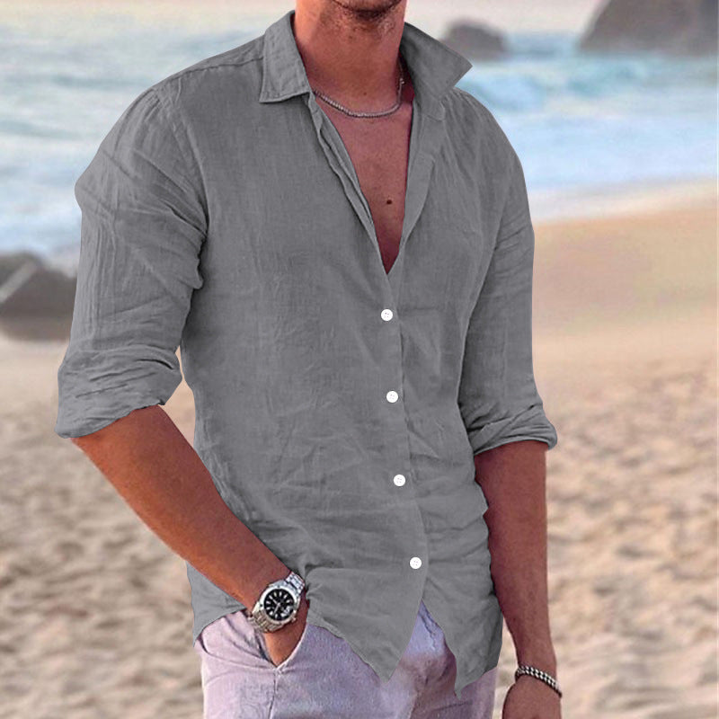 Tavish | Men's Long Sleeve Casual Button-Down Shirt