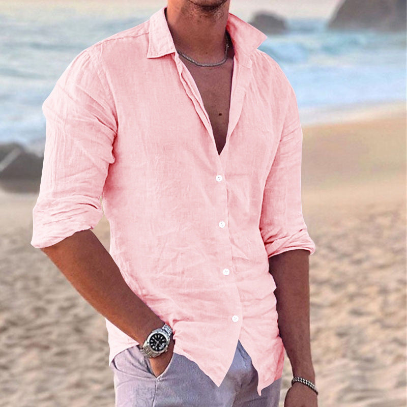 Tavish | Men's Long Sleeve Casual Button-Down Shirt