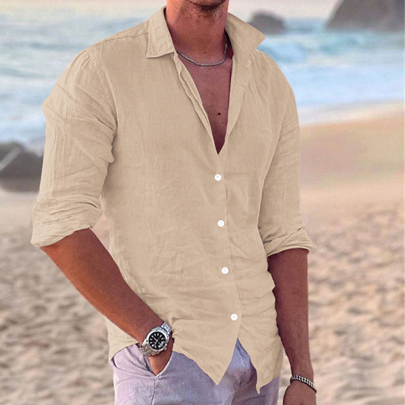 Tavish | Men's Long Sleeve Casual Button-Down Shirt