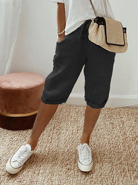 Calista – Cotton Linen Relaxed Shorts