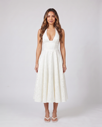 Sienna Jacquard Midi Dress