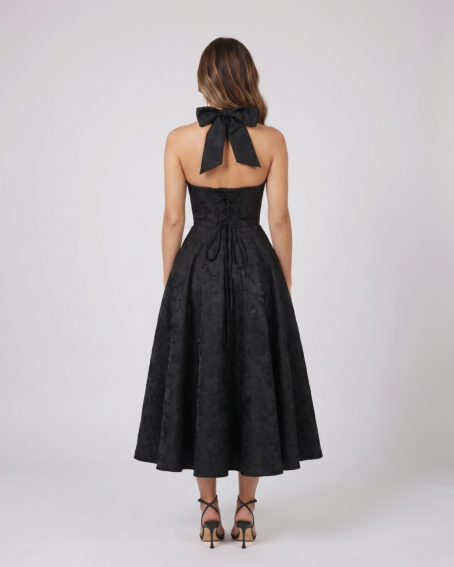 Sienna Jacquard Midi Dress