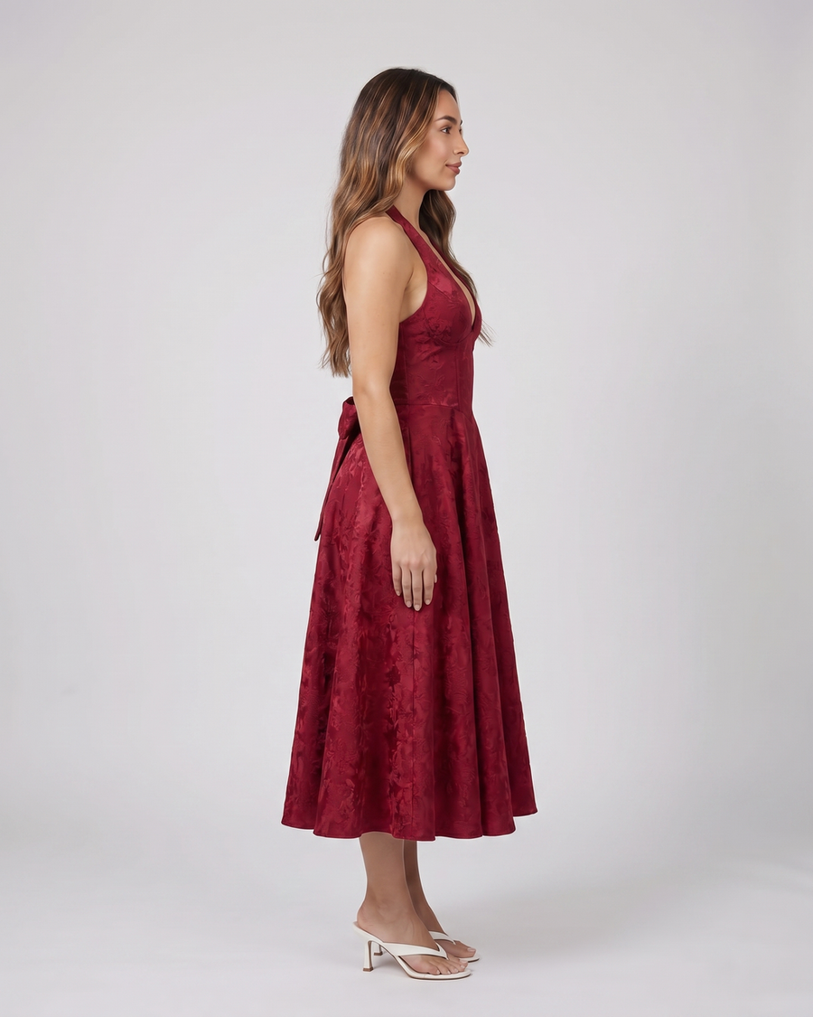 Sienna Jacquard Midi Dress