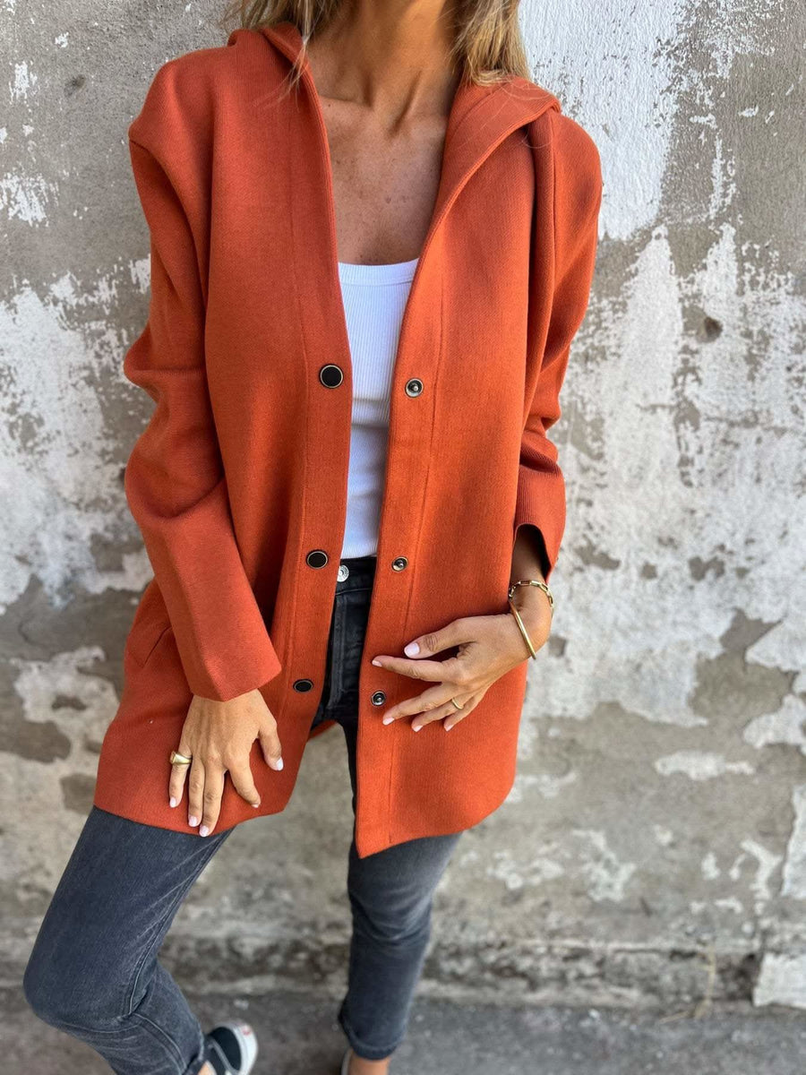 Adriana Cardigan Dark Orange