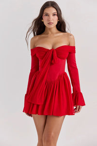 Alana Mini Dress Red
