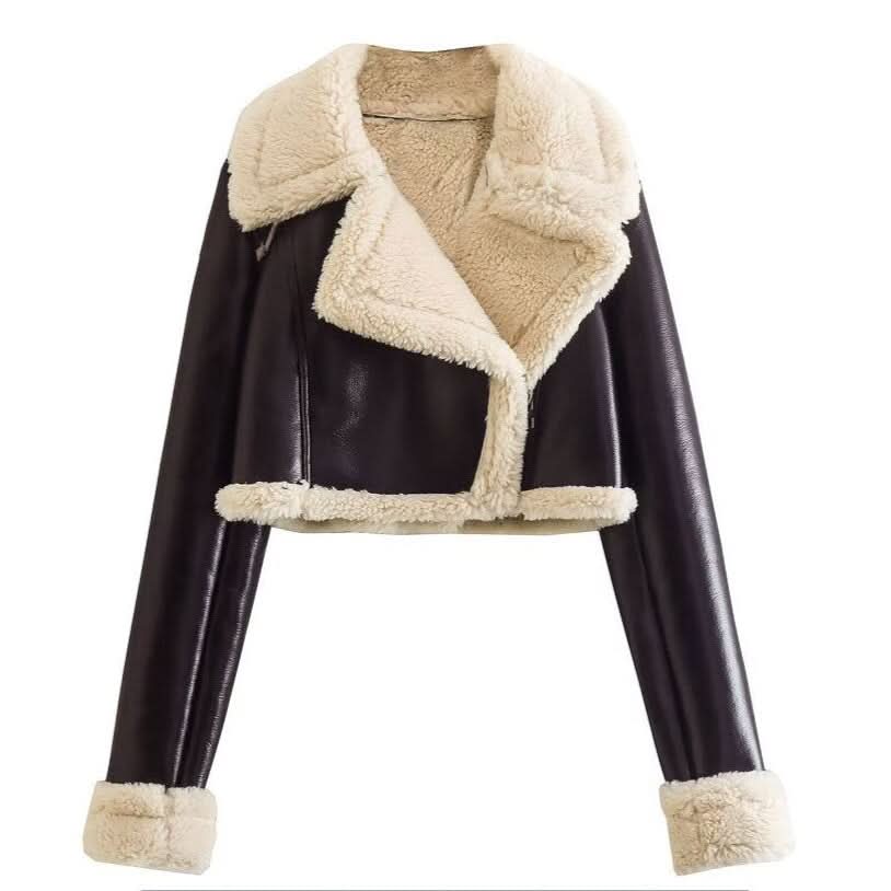 Amelia Fleece Jacket Brown