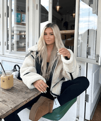 Amelia Fleece Jacket White