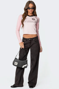 Amélie Bow Jeans Black