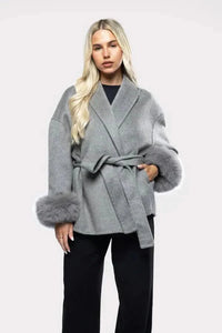 Amélie Fur Coat Grey