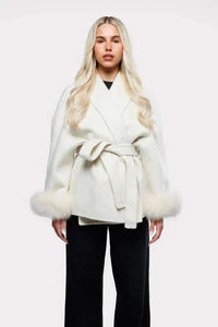 Amélie Fur Coat White