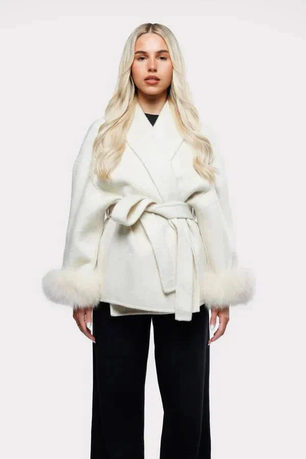 Amélie Fur Coat White