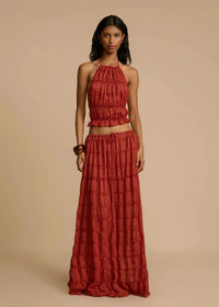 Beatrice Ruffle Set Red