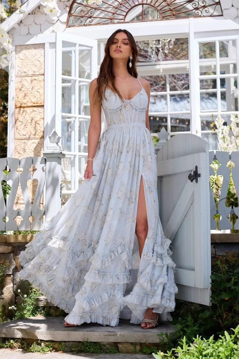 Beau Floral Dress Blue