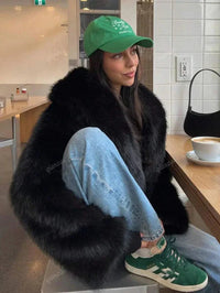 Becca Fur Coat Black
