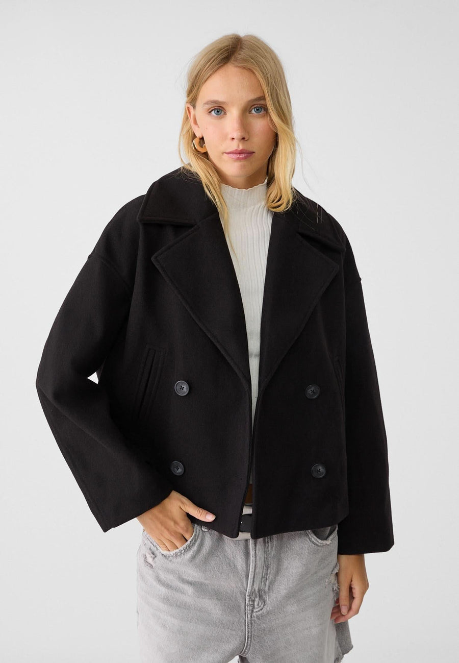 Belle Double Breasted Jacket Black
