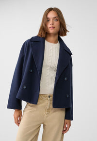 Belle Double Breasted Jacket Blue