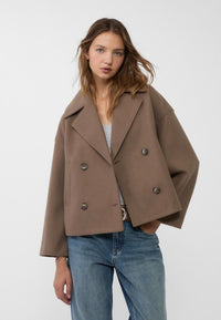 Belle Double Breasted Jacket Brown