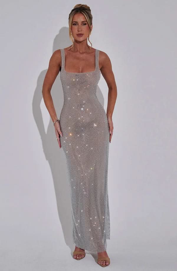 Brea Maxi Dress Silver