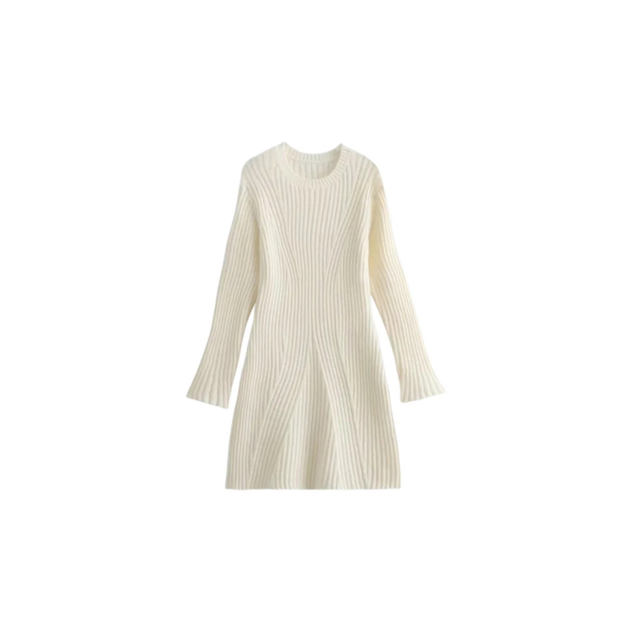 Chloe Knit Dress White