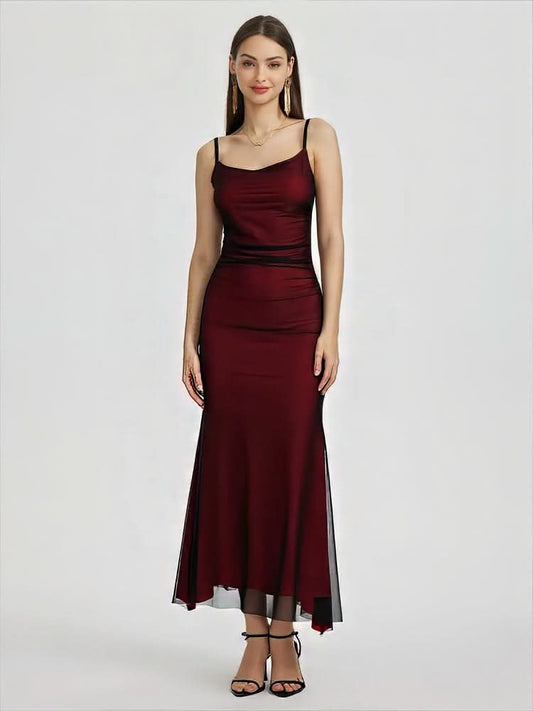 Danaé Maxi Dress Burgundy