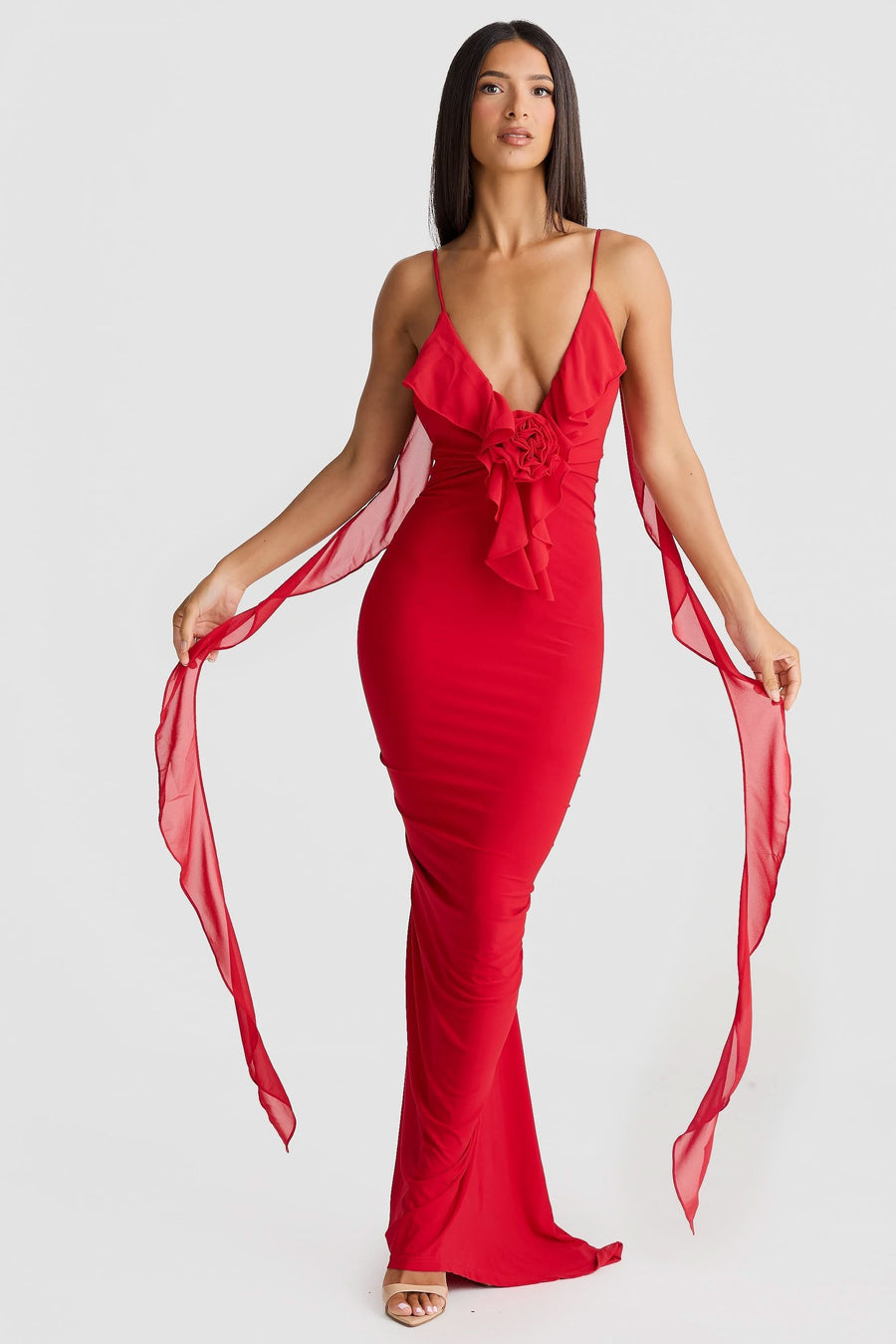 Daniela Maxi Dress Red