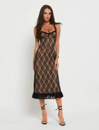 Deja Midi Dress Black