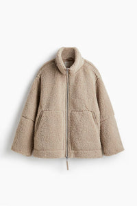 Denise Teddy Coat Beige