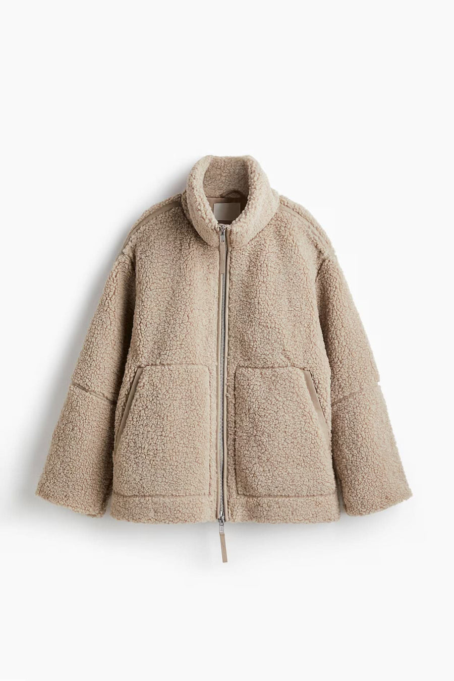 Denise Teddy Coat Beige
