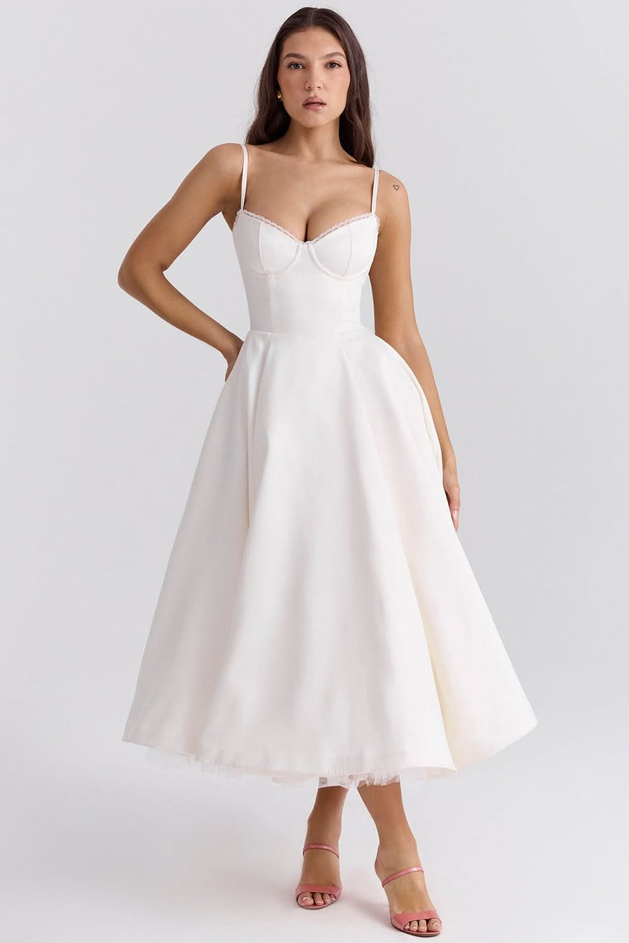 Donna Midi Dress White
