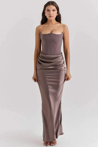 Elanor Maxi Dress Brown