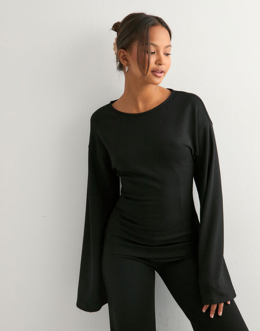 Eline Sweat Set Black