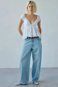 Ella Blouse Top White