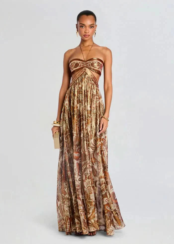Ellen Maxi Dress Brown