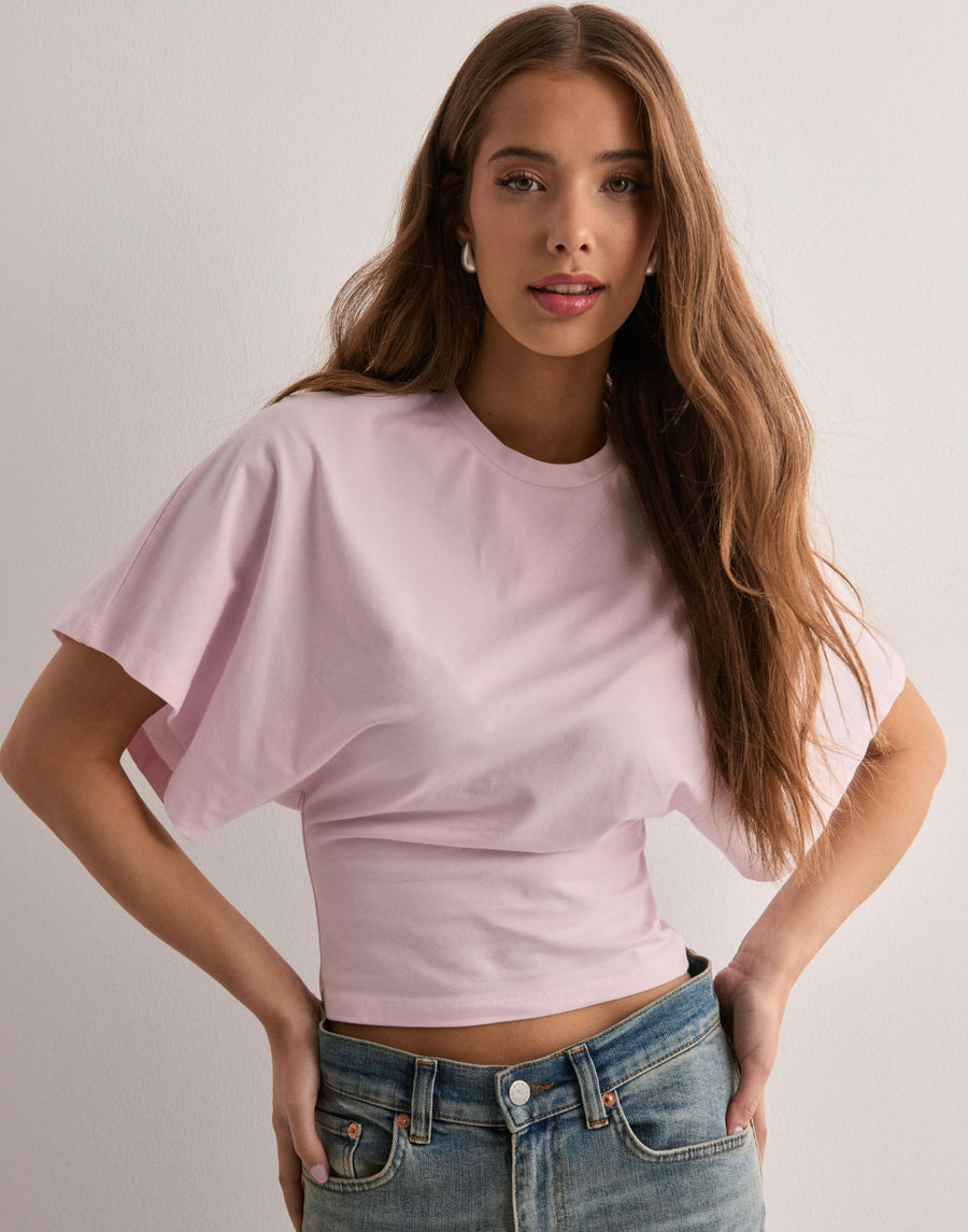 Emily Wide Sleeve Top Pink
