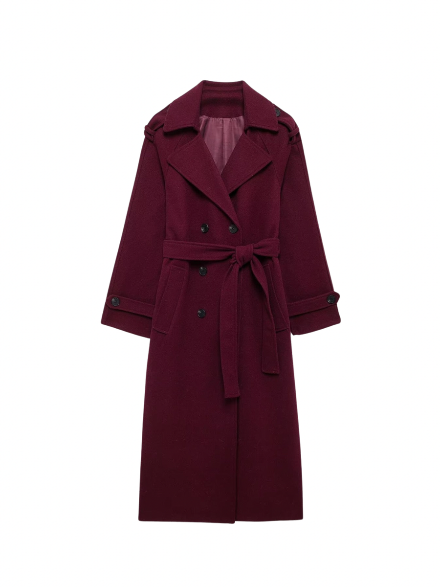 Hannah Trenchcoat Burgundy