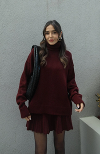 Indy Knit Set Burgundy