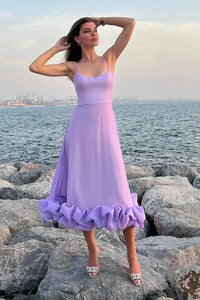 Isabella Midi Dress Purple