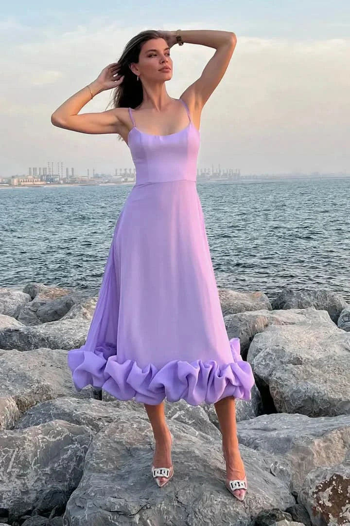 Isabella Midi Dress Purple