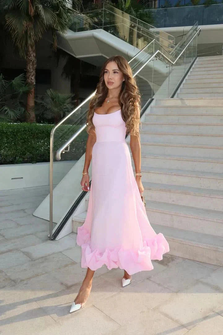 Isabella Midi Dress Pink