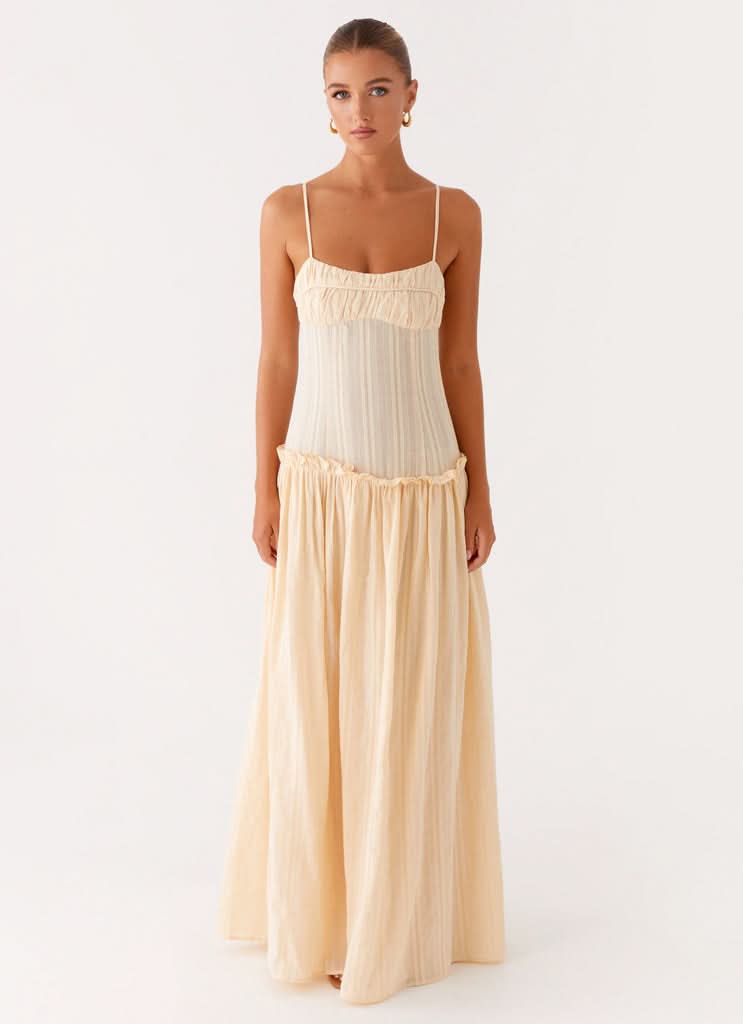 Jacinda Maxi Dress Cream