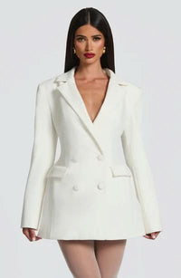 Jasmyn Mini Blazer White