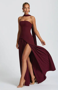 Jaya Maxi Dress Wine Red