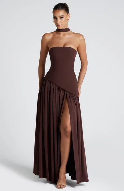 Jaya Maxi Dress Brown