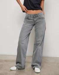 Jayda Low Rise Jeans | BUY 1 GET 1 FREE Grey